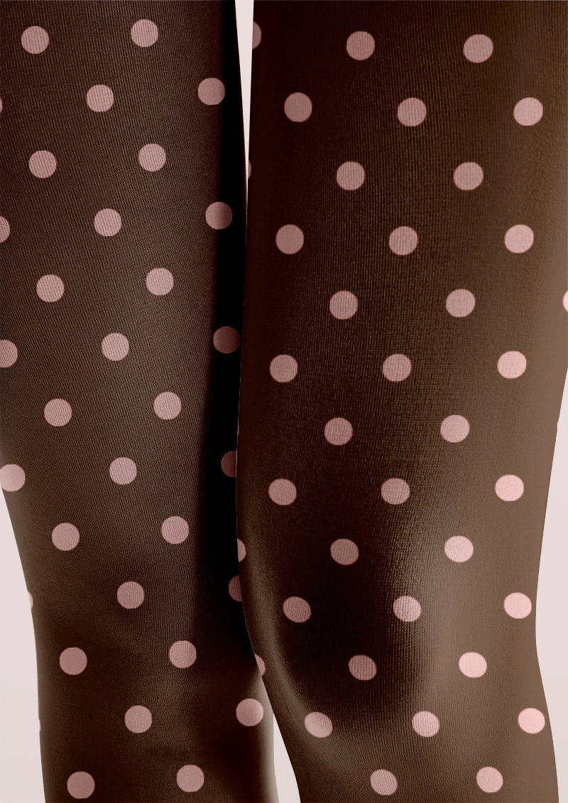 Viken Plan Cocoa Dots Tights Hosiery Pantyhose - Image 5