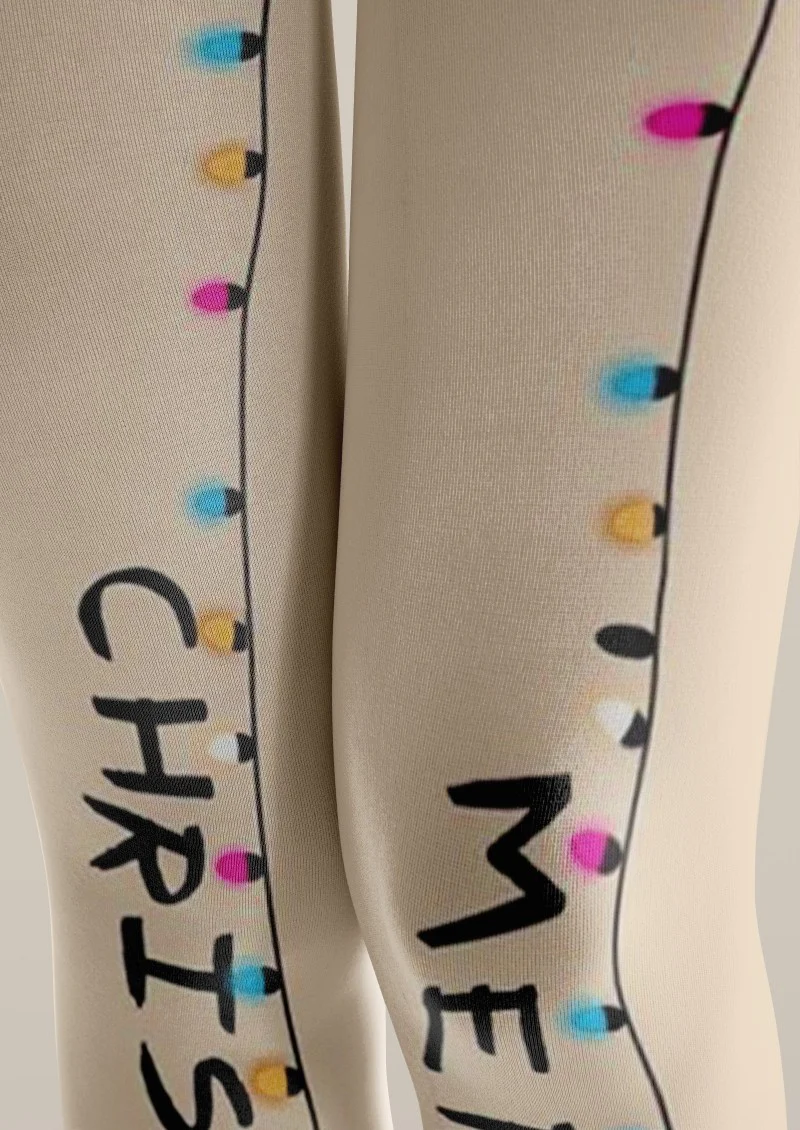 Viken Plan Christmas Themed Graphic Tights Hosiery Pantyhose - Image 3