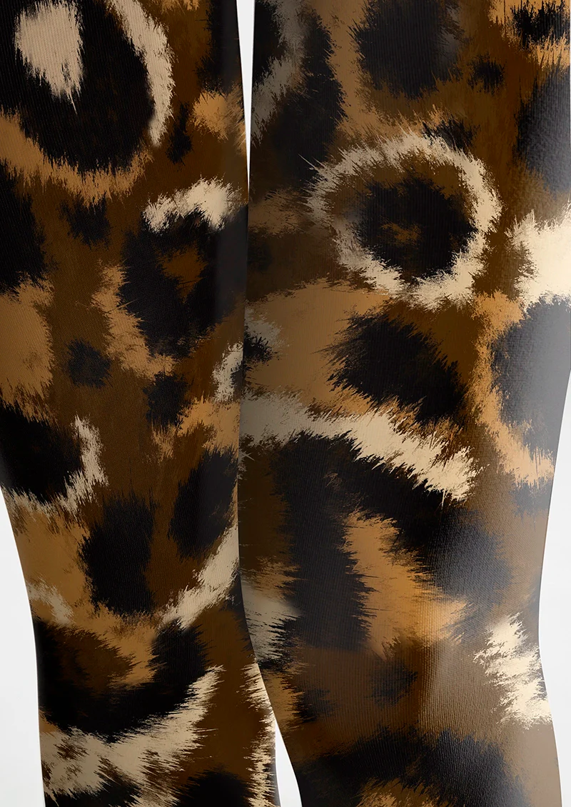 Viken Plan Classic Fashion Print Tights Personalized Pantyhose/Tights [Leopard's Prowl] - Image 5