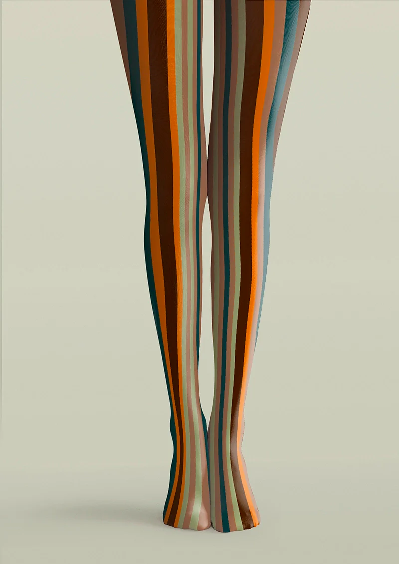 Viken Plan Rock of Rhythm Striped Tights Hosiery Pantyhose