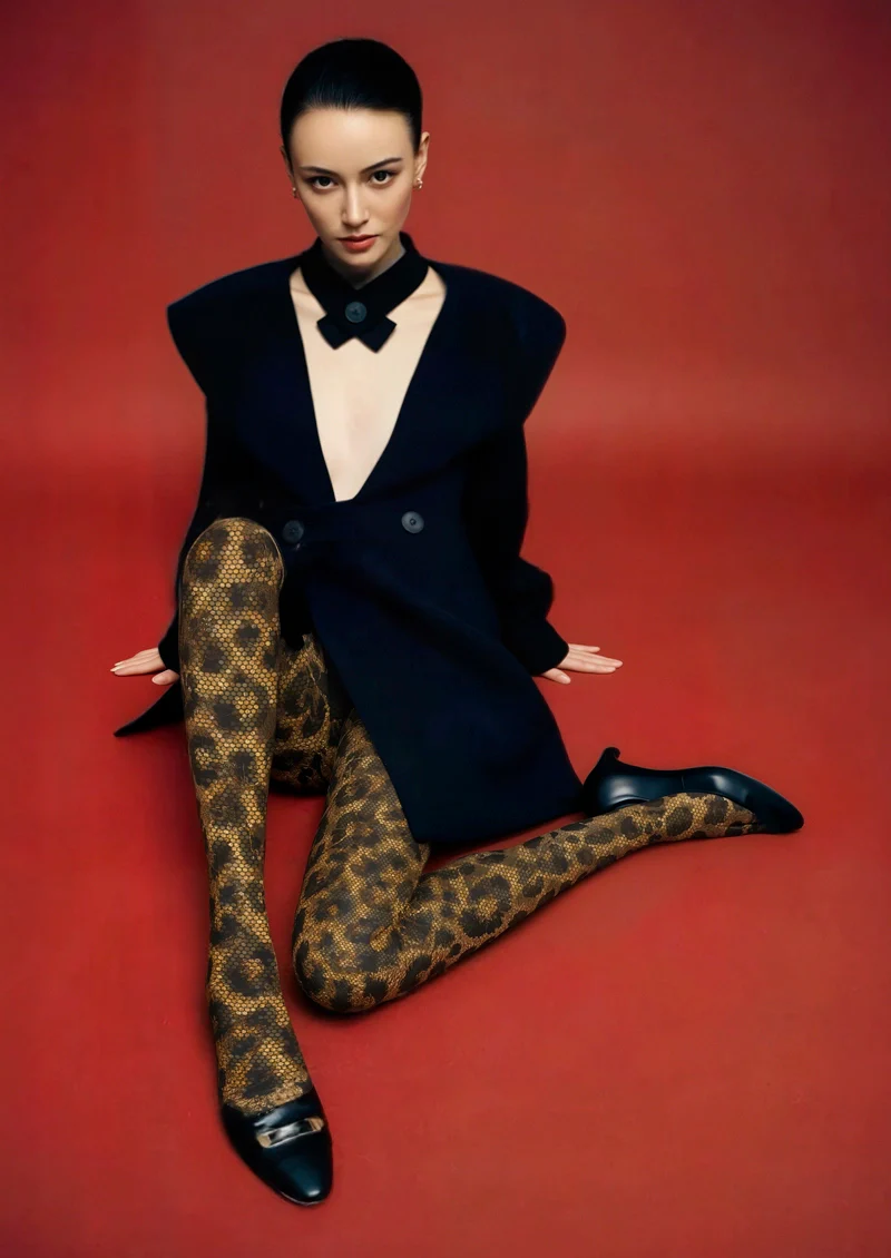 Viken Plan Classic Fashion Print Tights Personalized Pantyhose/Tights [Neon Hunt] - Image 2