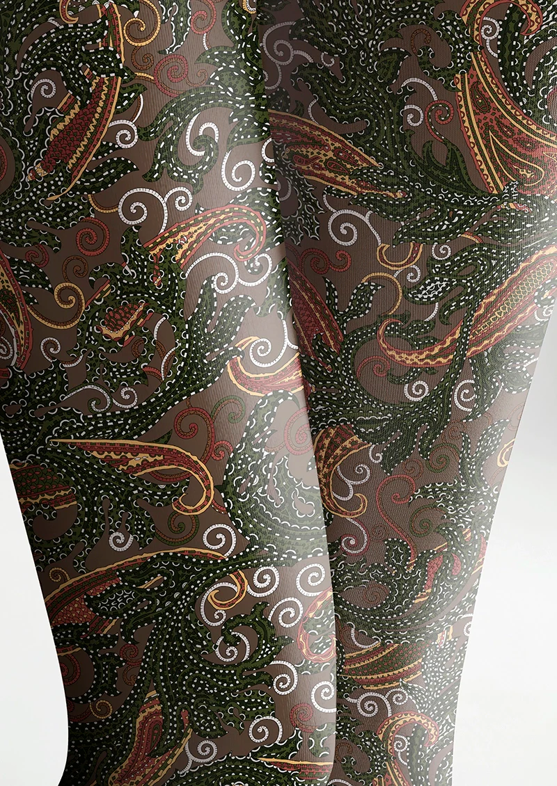 Viken Plan Classical Volute Tights Hosiery Pantyhose - Image 5