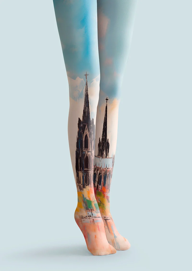 Viken Plan Cologne Cathedral Tights Hosiery Pantyhose - Image 3