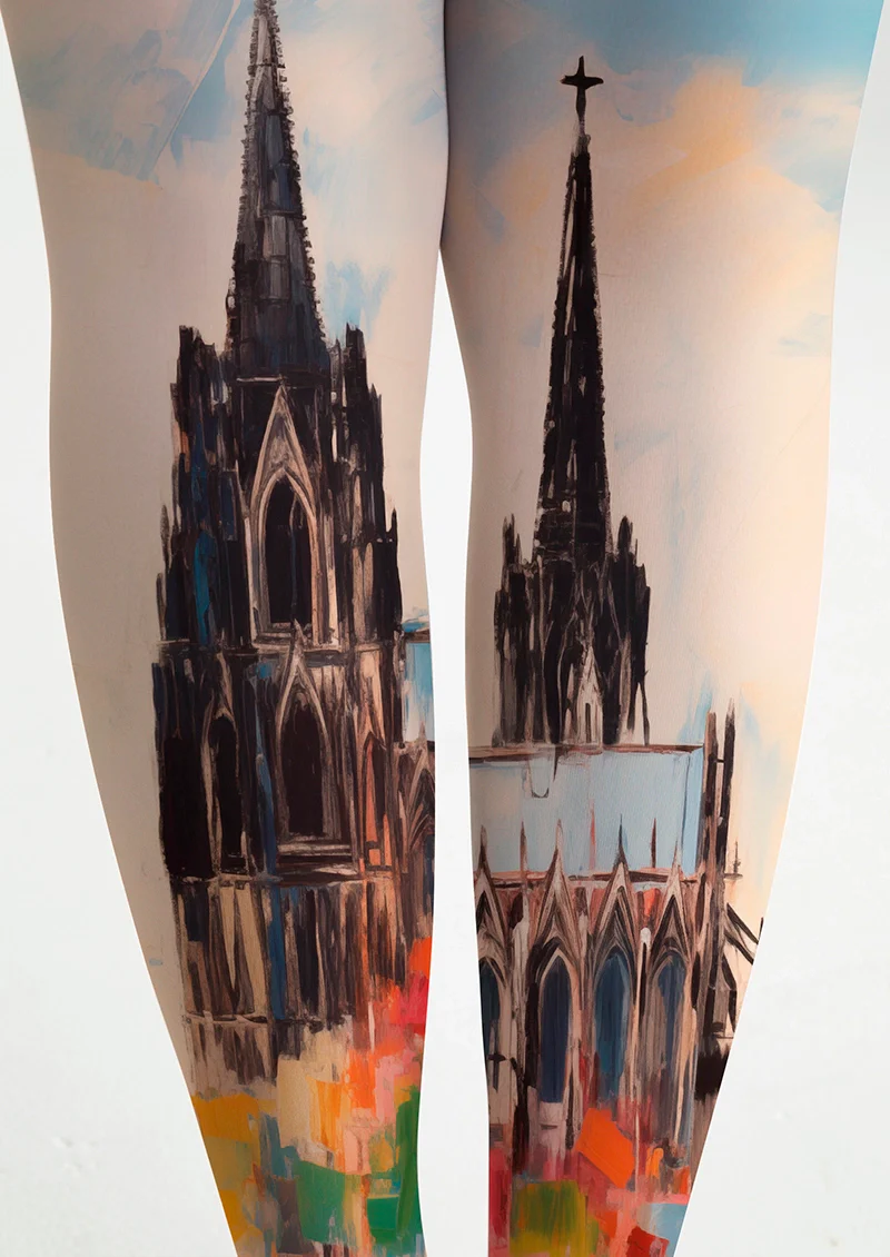 Viken Plan Cologne Cathedral Tights Hosiery Pantyhose - Image 5
