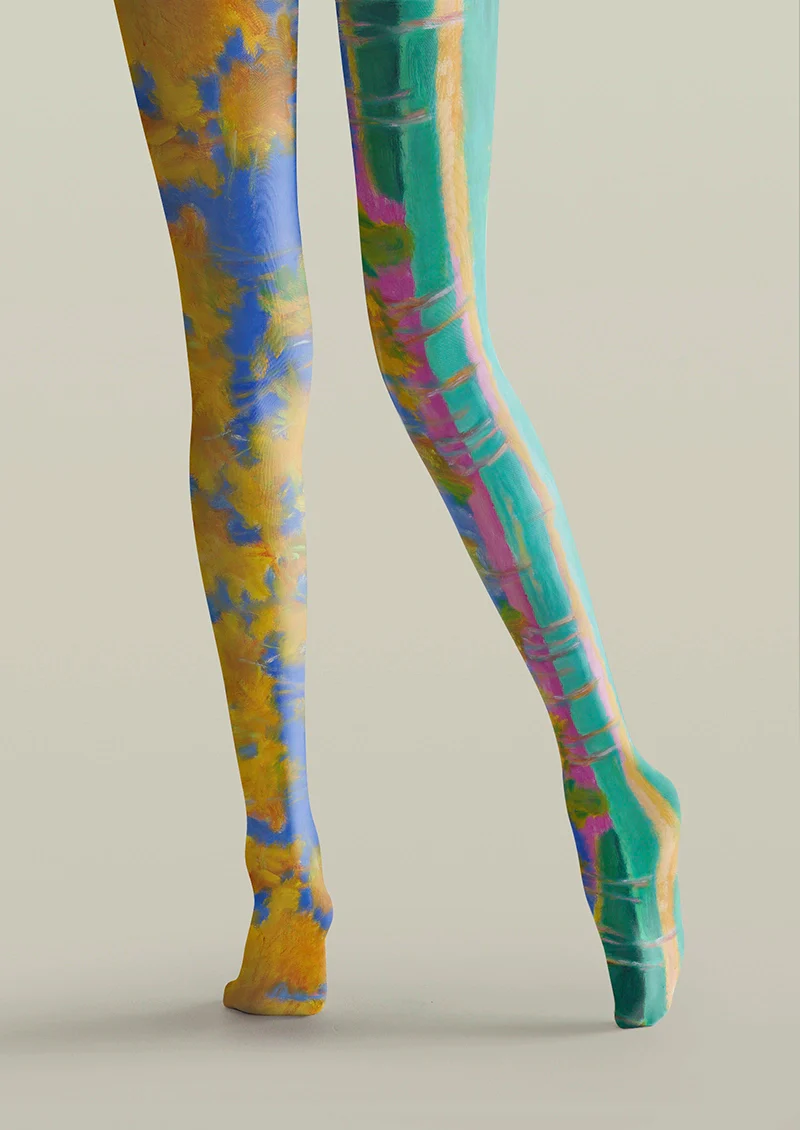 Viken Plan Colour Fantasy Landscape Tights Hosiery Pantyhose - Image 4