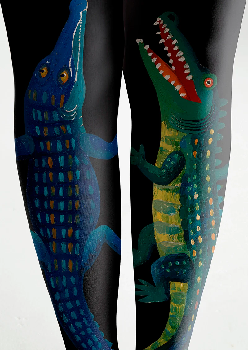 Viken Plan Crocodile Tights Hosiery Pantyhose - Image 5