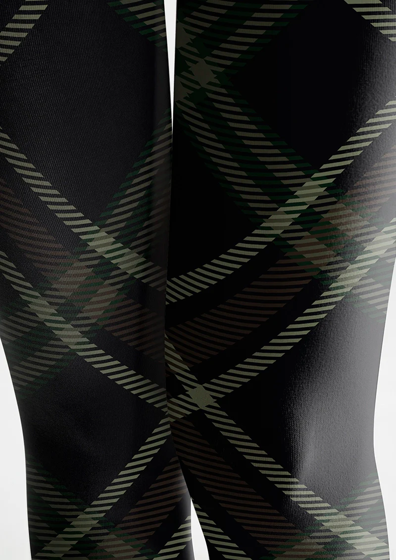 Viken Plan Darkness Check Plaid Tights Hosiery Pantyhose - Image 5