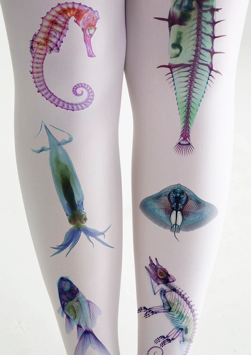 Viken Plan Deconstructed Organism Y2K Style Tights Hosiery Pantyhose - Image 5