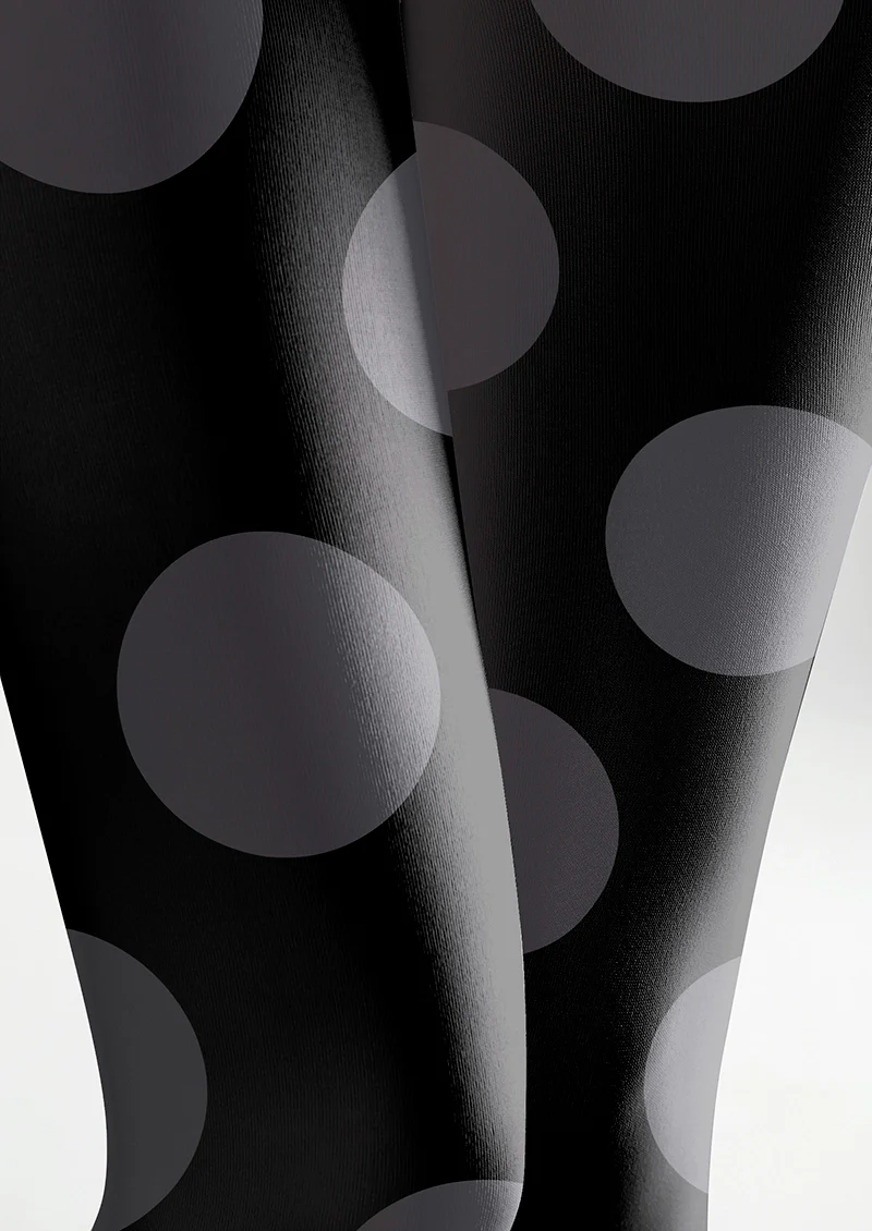 Viken Plan Black-gray polka dots Tights Hosiery Pantyhose - Image 6