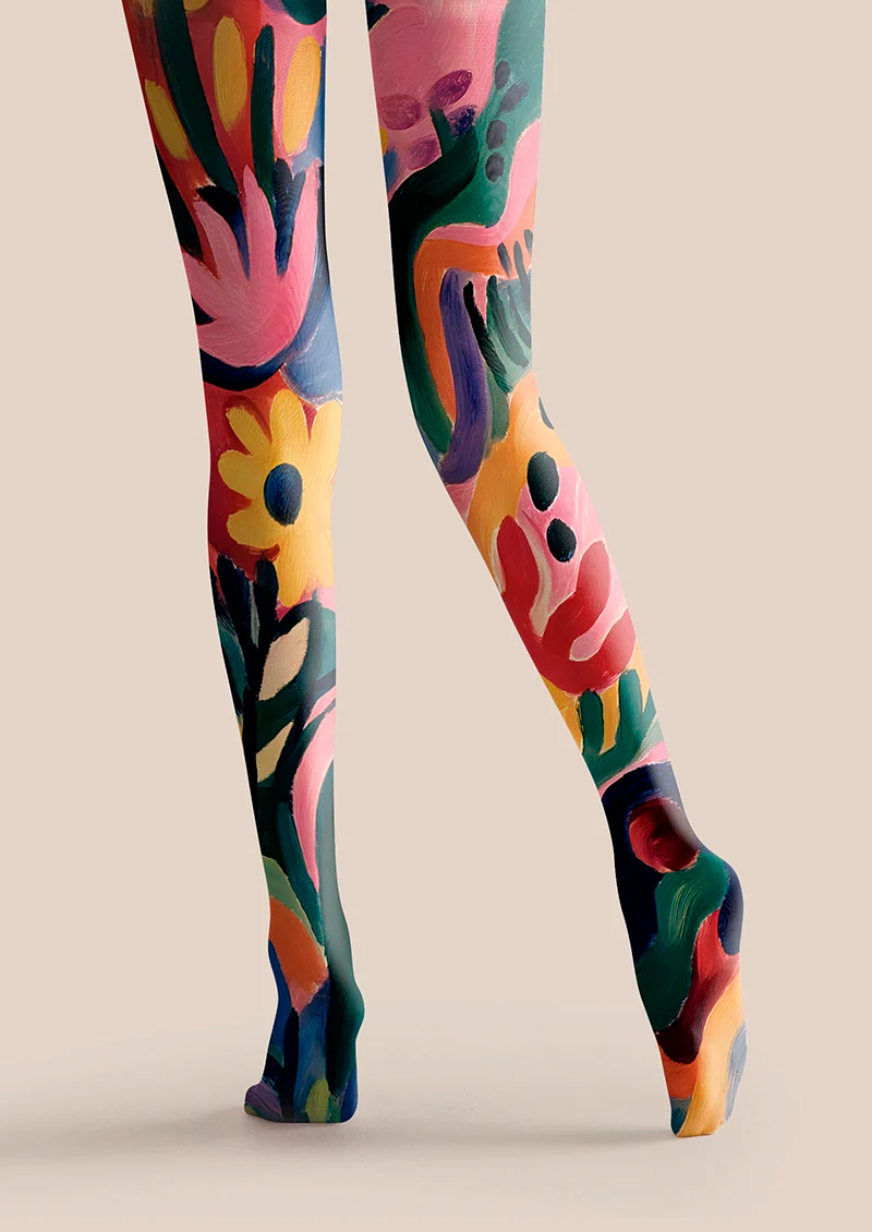 Viken Plan Deer whisper Meadow Tights Hosiery Pantyhose - Image 4