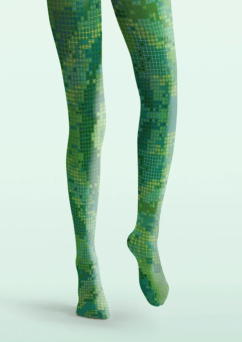 Viken Plan Digital Forest Hosiery Pantyhose - Image 3