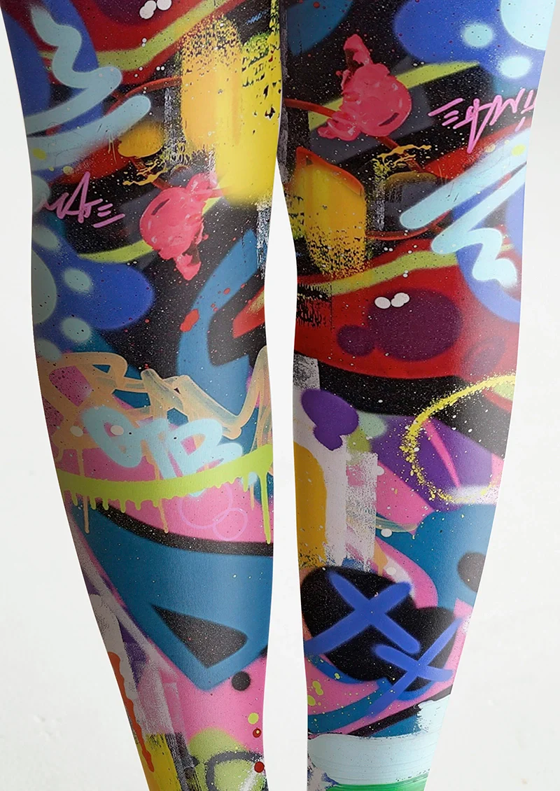 Viken Plan Dopamine Scribble Tights Hosiery Pantyhose - Image 5