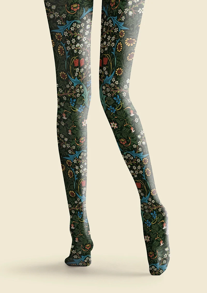 Viken Plan William Morris Florals Tights Hosiery Pantyhose - Image 4