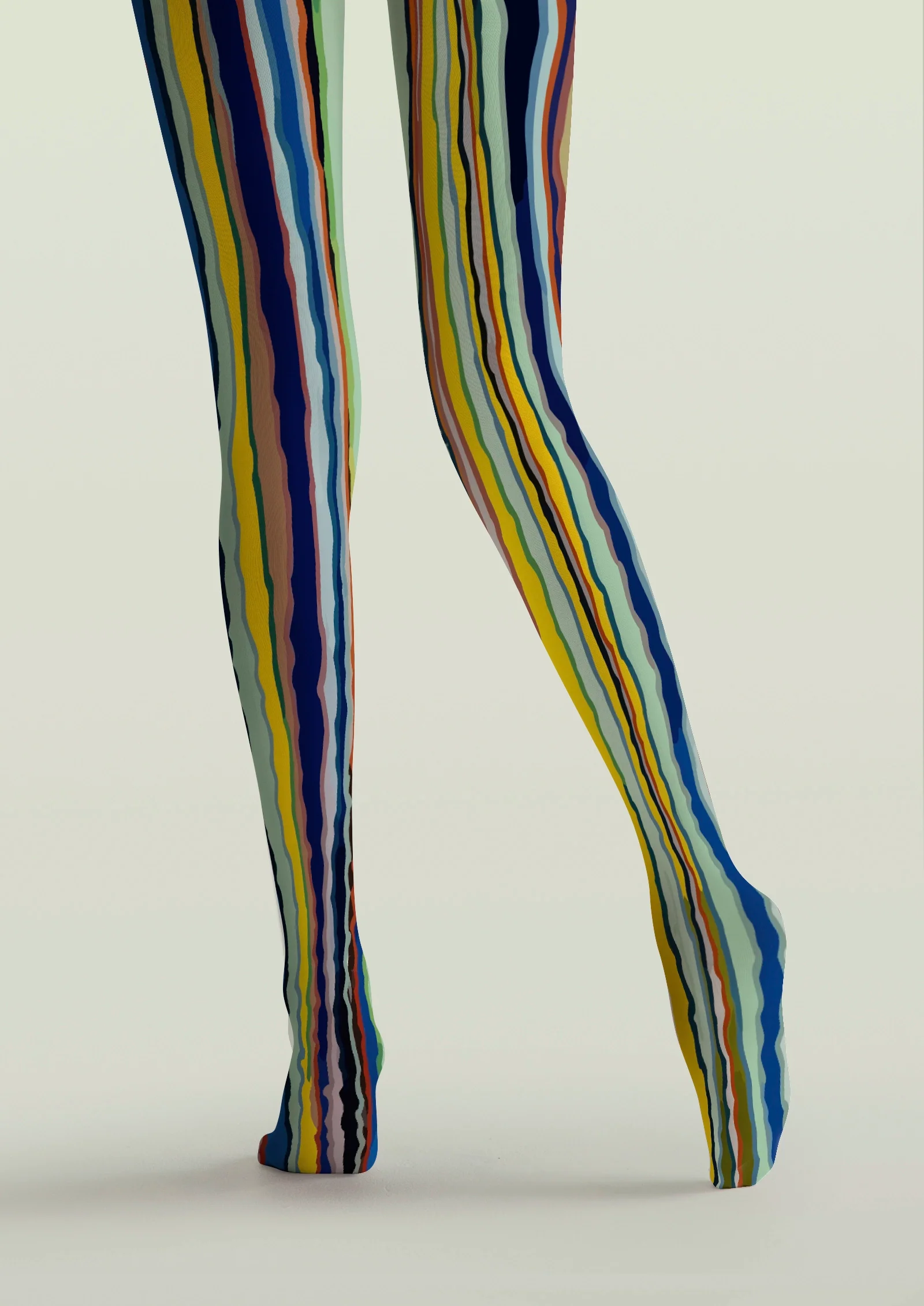 Viken Plan Dyed Stripes Tights Hosiery Pantyhose - Image 4