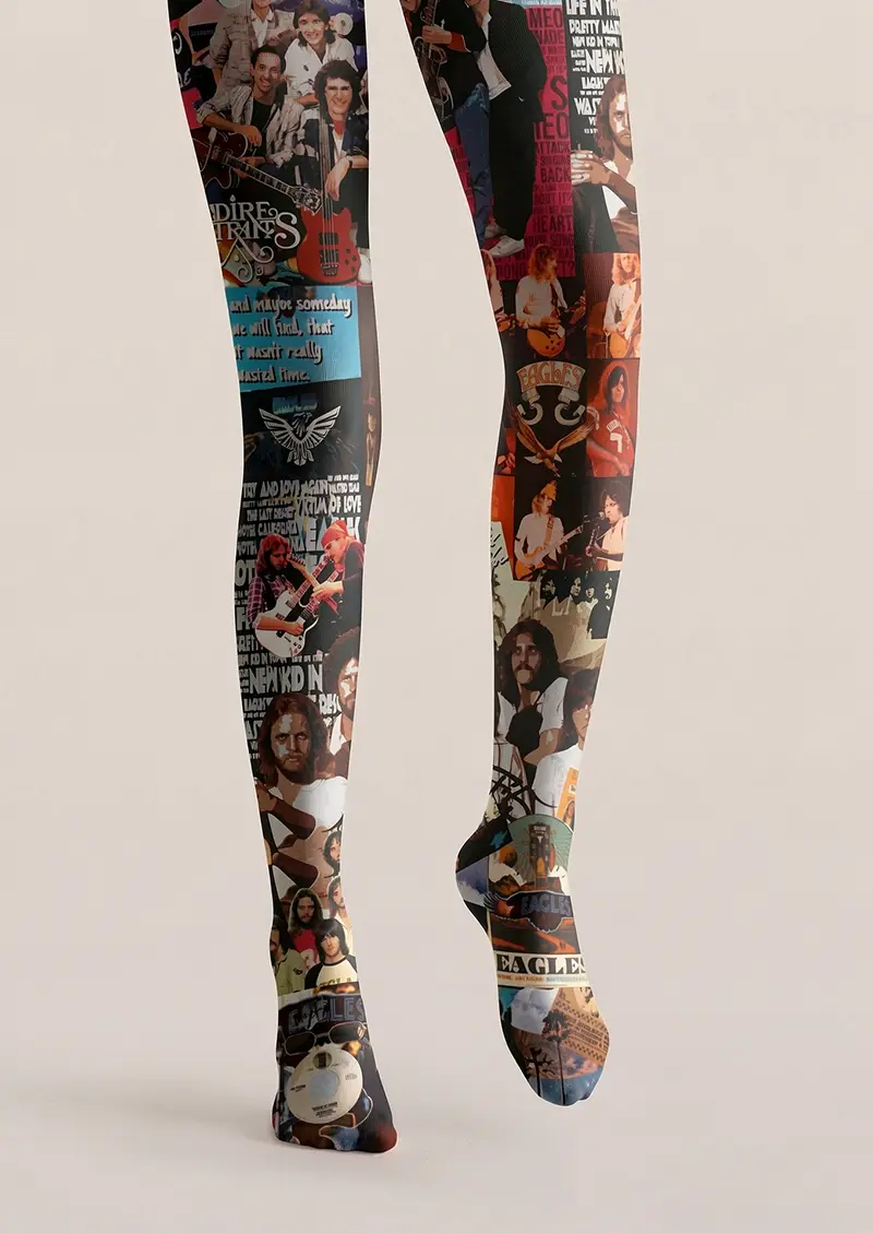 Viken Plan Eagles Band Tights Hosiery Pantyhose - Image 3