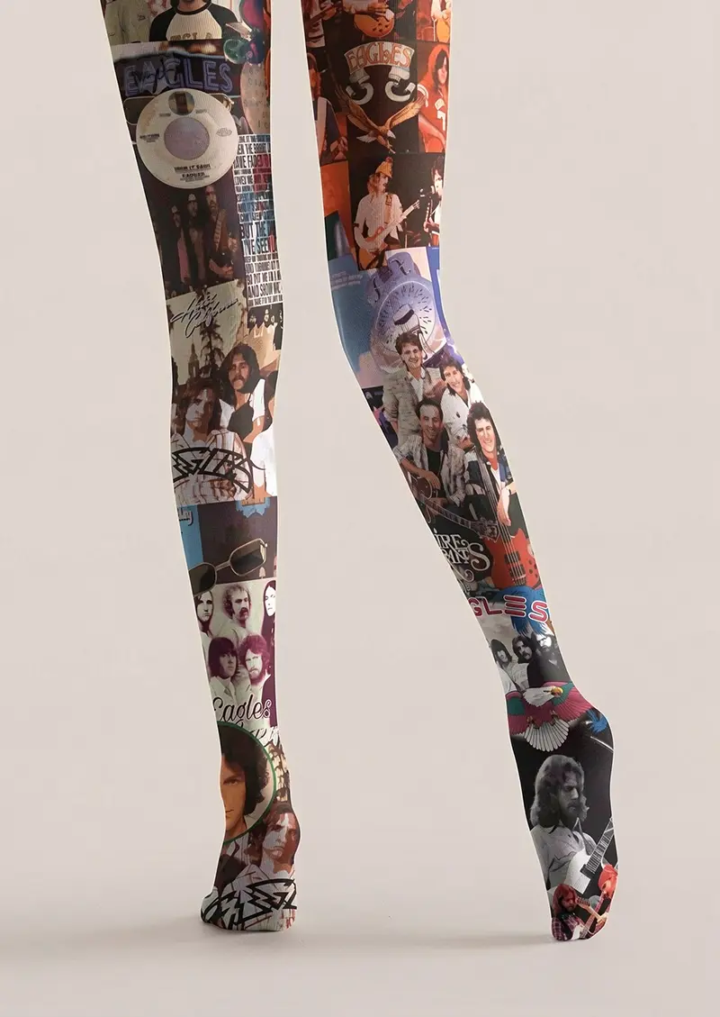 Viken Plan Eagles Band Tights Hosiery Pantyhose - Image 4