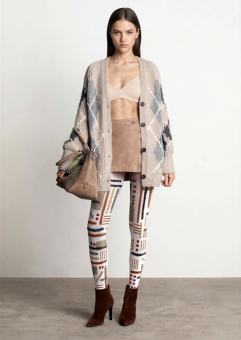 Viken Plan Earth Totem Tights Hosiery Pantyhose - Image 2