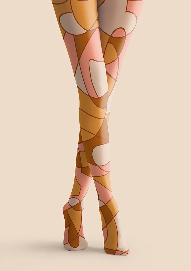 Viken Plan Elegant Refactoring Checked Tights Hosiery Pantyhose - Image 3