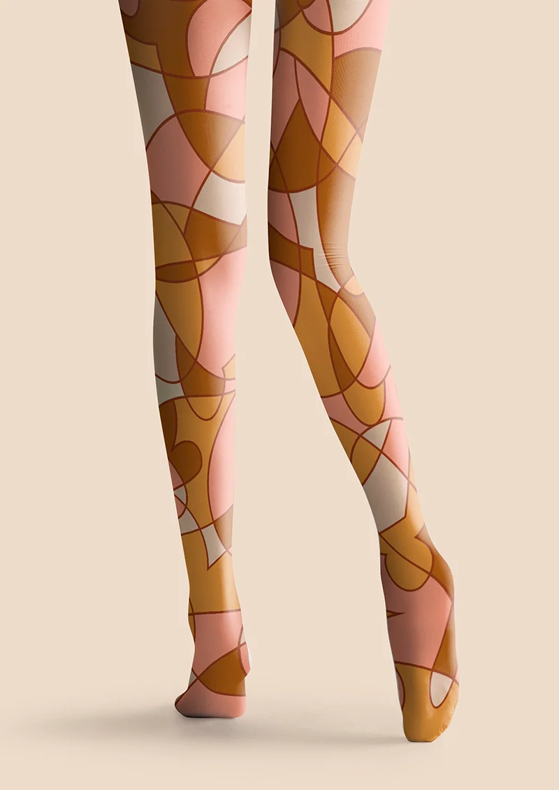 Viken Plan Elegant Refactoring Checked Tights Hosiery Pantyhose - Image 4