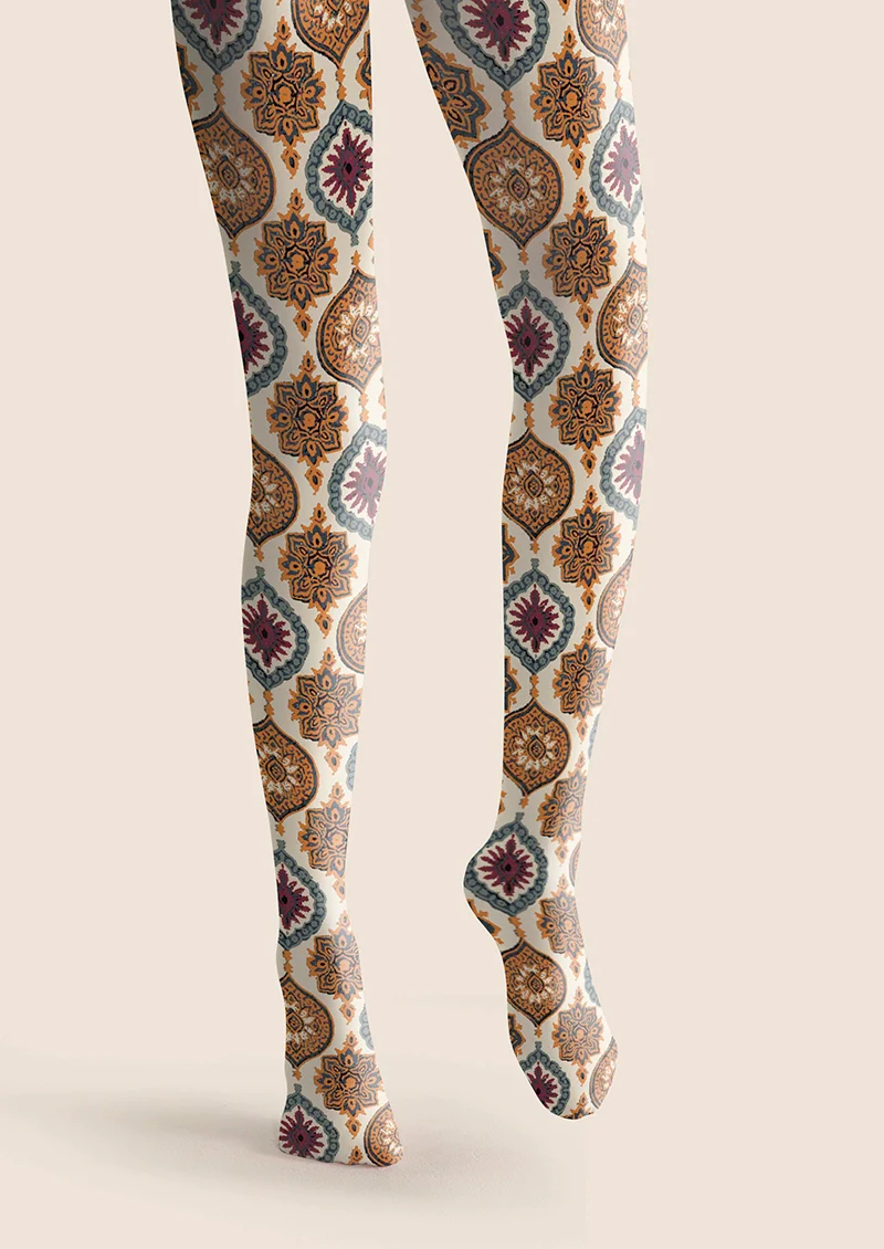 Viken Plan Ephemeral Florals Tights Hosiery Pantyhose - Image 3