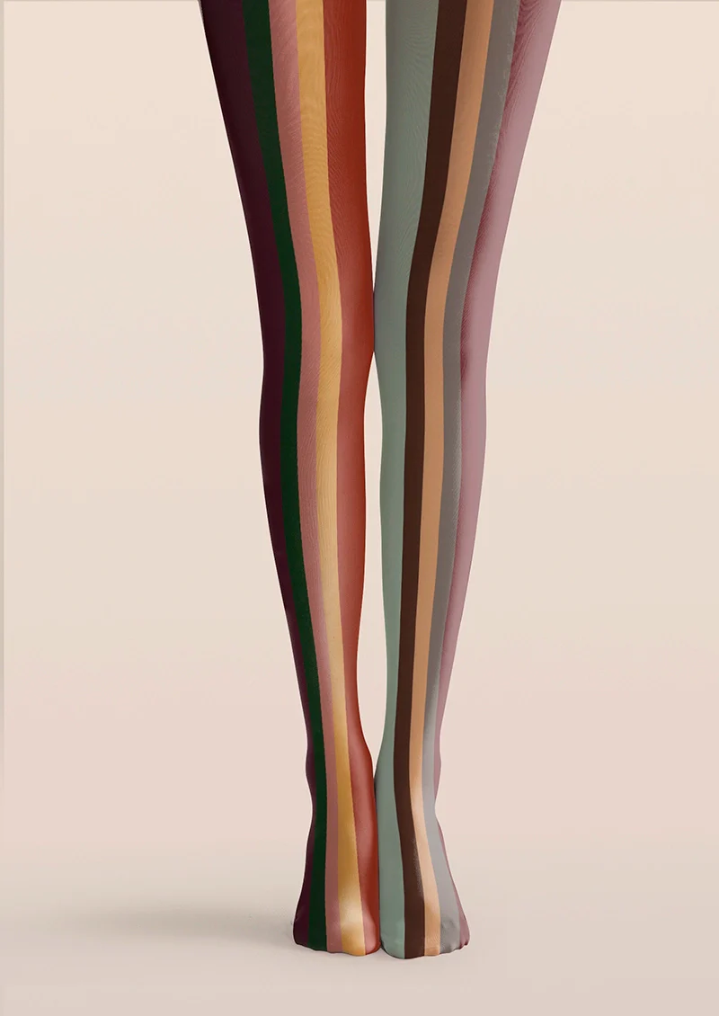 Viken Plan Filmstrip stripes Tights Hosiery Pantyhose