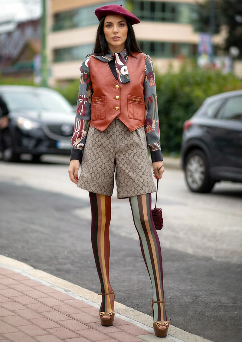 Viken Plan Filmstrip stripes Tights Hosiery Pantyhose - Image 2