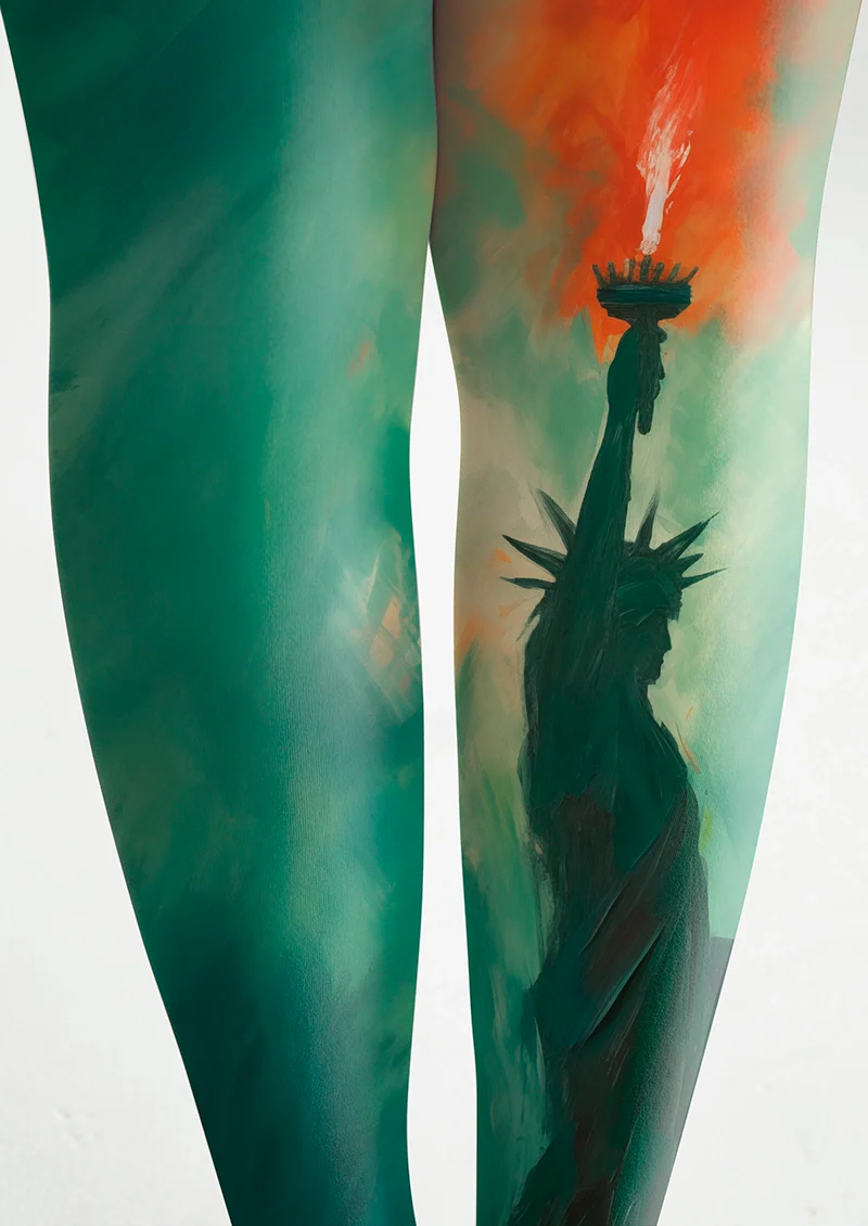 Viken Plan Flame of Liberty Tights Hosiery Pantyhose - Image 5