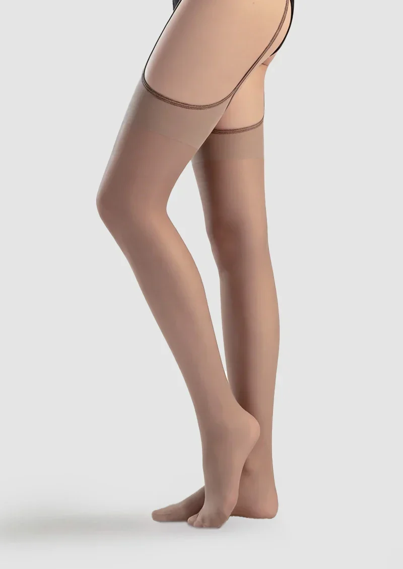 Viken Plan Four-Way Open-Crotch Lace Cut-Out Suspender Pantyhose Tights Hosiery - Image 7