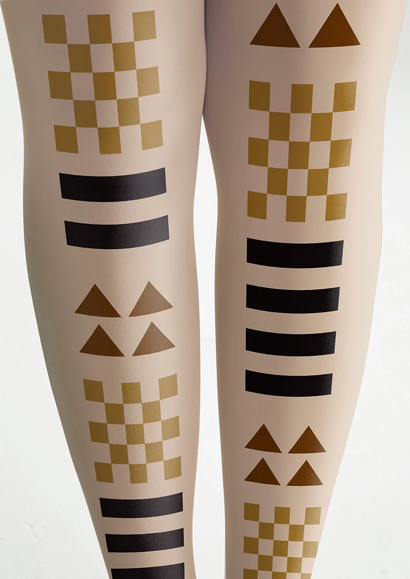 Viken Plan Gambit Grid Tights Hosiery Pantyhose - Image 5