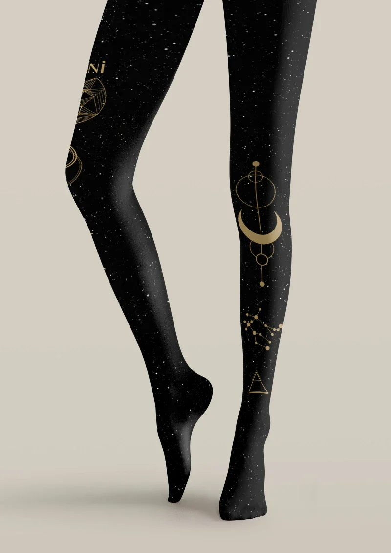 Viken Plan Gemini Zodiac Tights Hosiery Pantyhose - Image 3