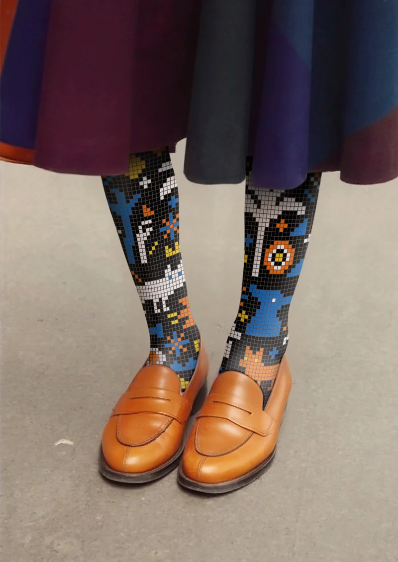 Viken Plan Quirkie Tights Hosiery Pantyhose - Image 2