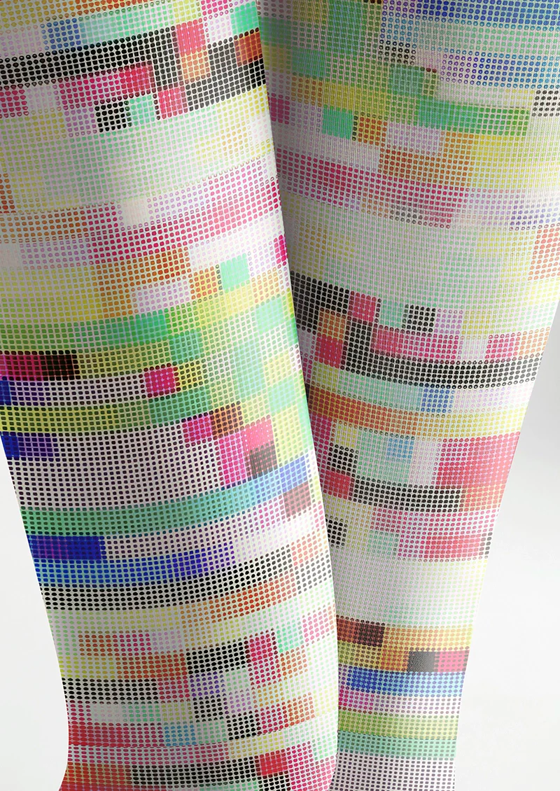 Viken Plan Glitch Aesthetic Tights Hosiery Pantyhose - Image 5
