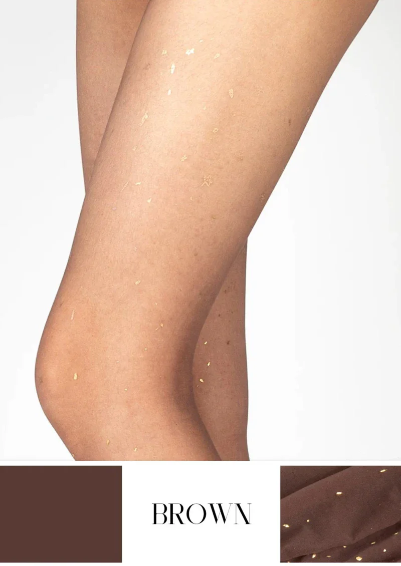 Viken Plan Golden Osmanthus Seamless Velvet 3D Sheer Silky Pantyhose Tights Hosiery - Image 14