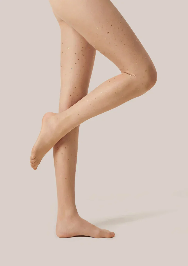 Viken Plan Golden Osmanthus Seamless Velvet 3D Sheer Silky Pantyhose Tights Hosiery - Image 18