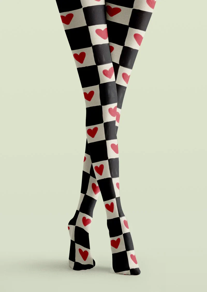 Viken Plan Lovegrid Tights Hosiery Pantyhose - Image 3