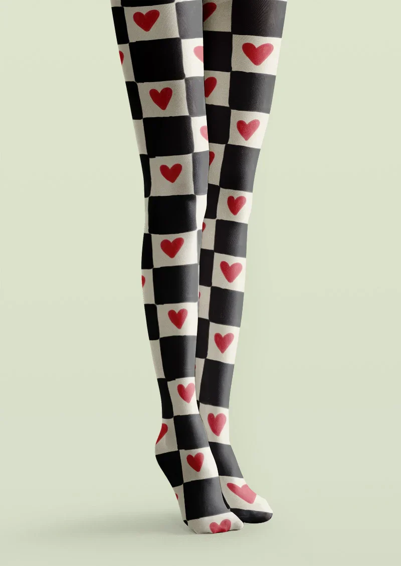 Viken Plan Lovegrid Tights Hosiery Pantyhose - Image 4