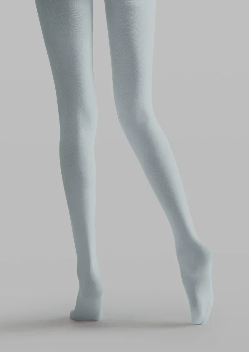 Viken Plan Gray Colorful Text Graphic Tights Hosiery Pantyhose - Image 3