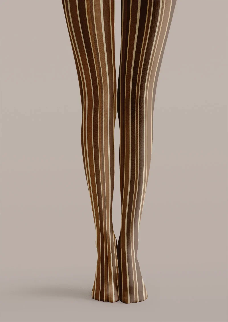 Viken Plan Coffee Grain Tights Hosiery Pantyhose