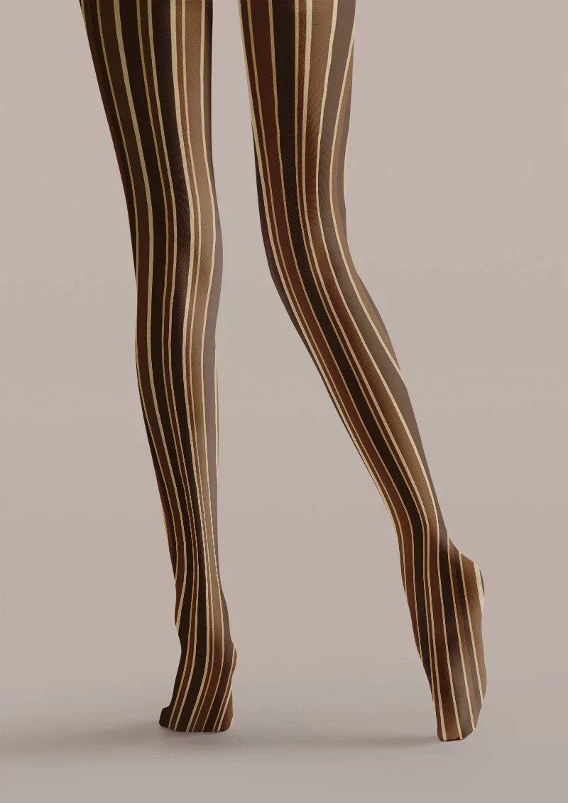 Viken Plan Coffee Grain Tights Hosiery Pantyhose - Image 3
