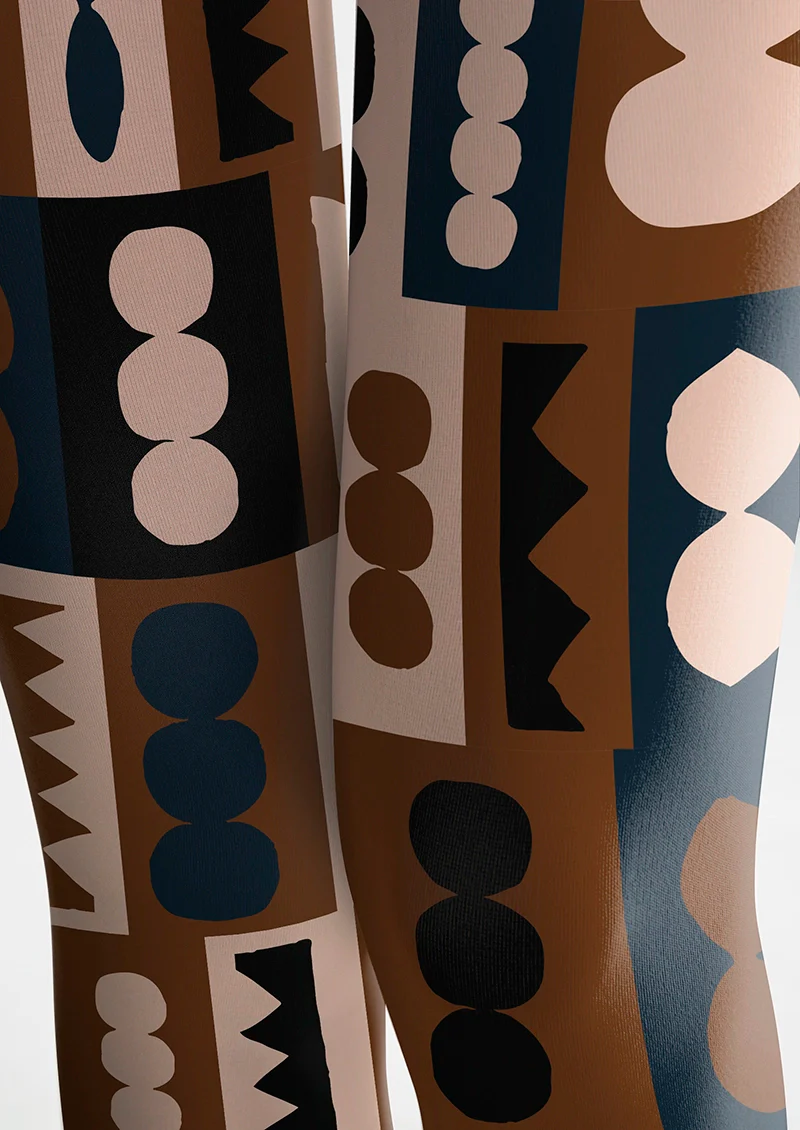 Viken Plan Hopi Pottery Mark Tights Hosiery Pantyhose - Image 5