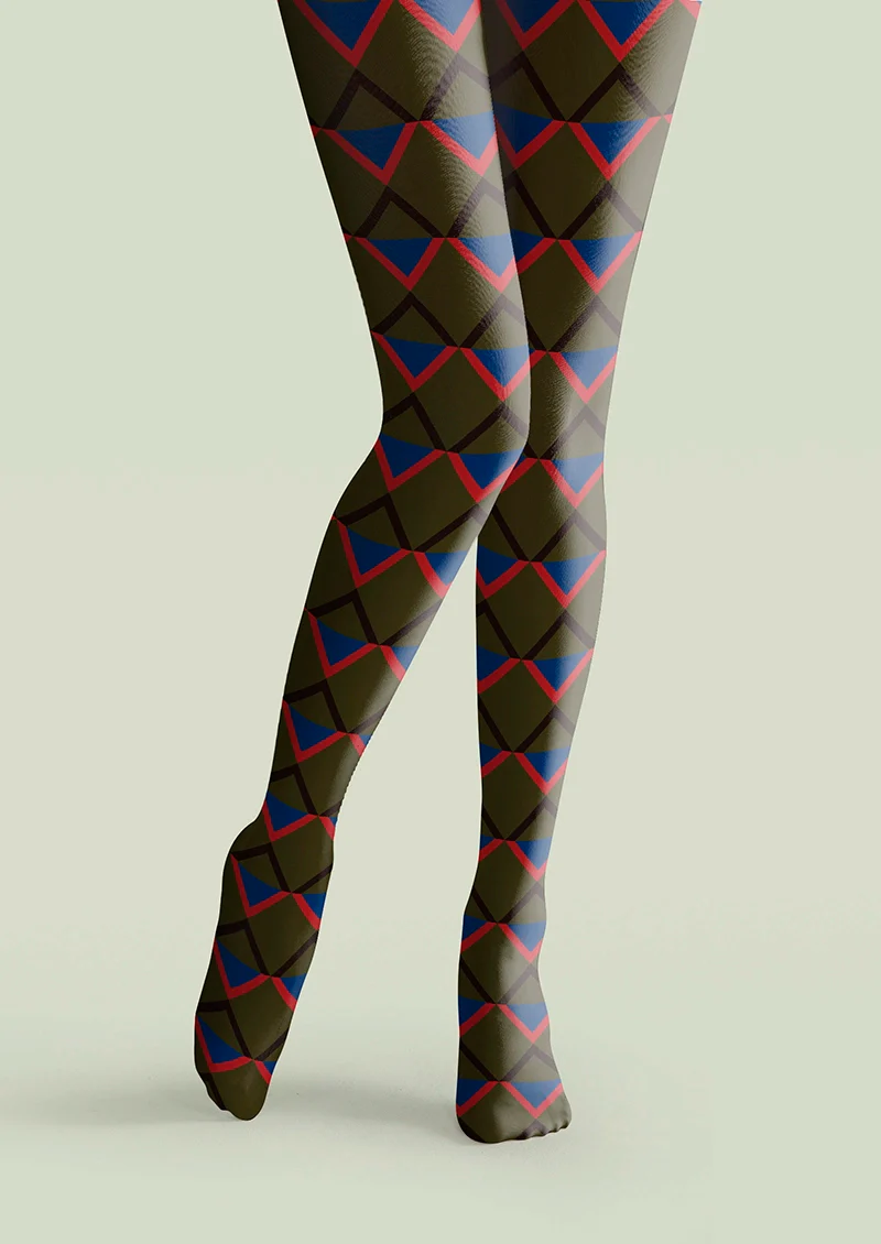Viken Plan Inky Matrix Tights Hosiery Pantyhose - Image 3