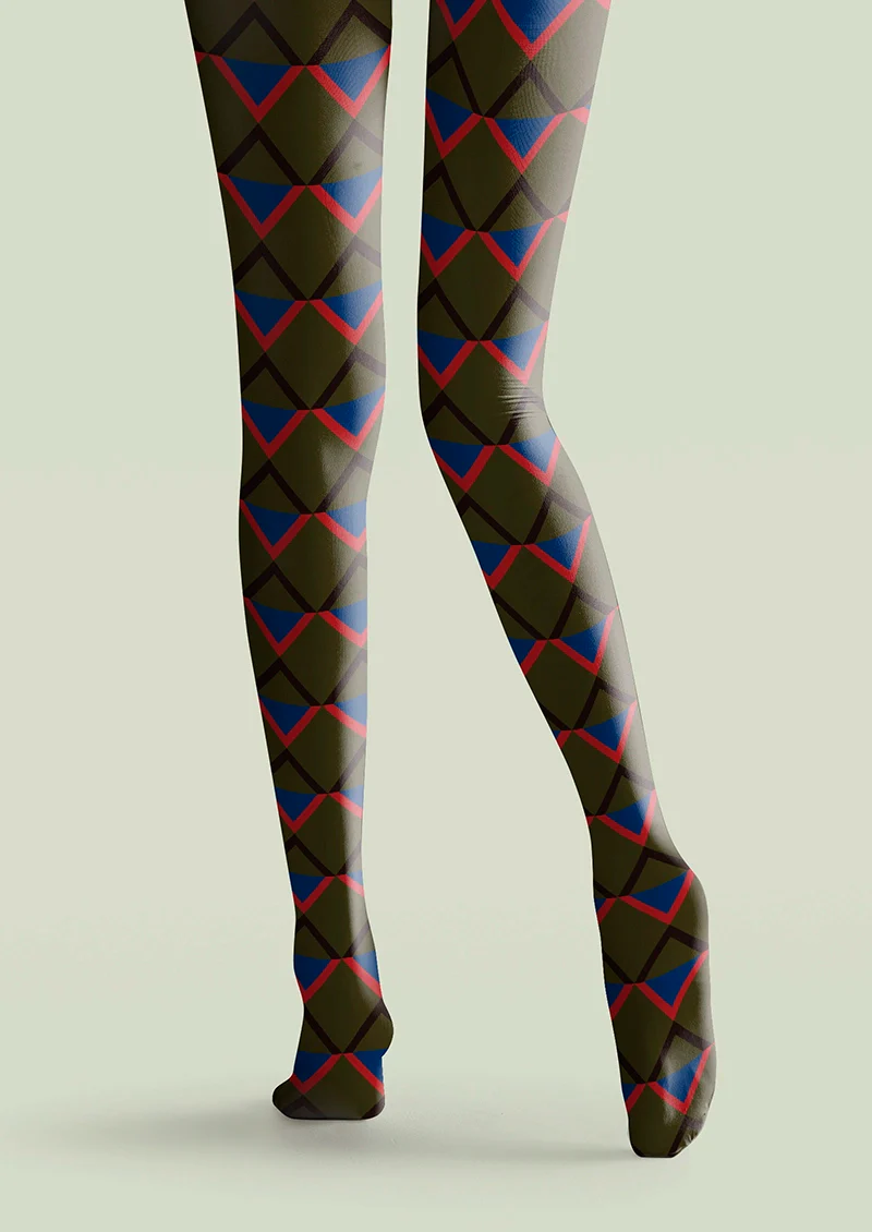 Viken Plan Inky Matrix Tights Hosiery Pantyhose - Image 4