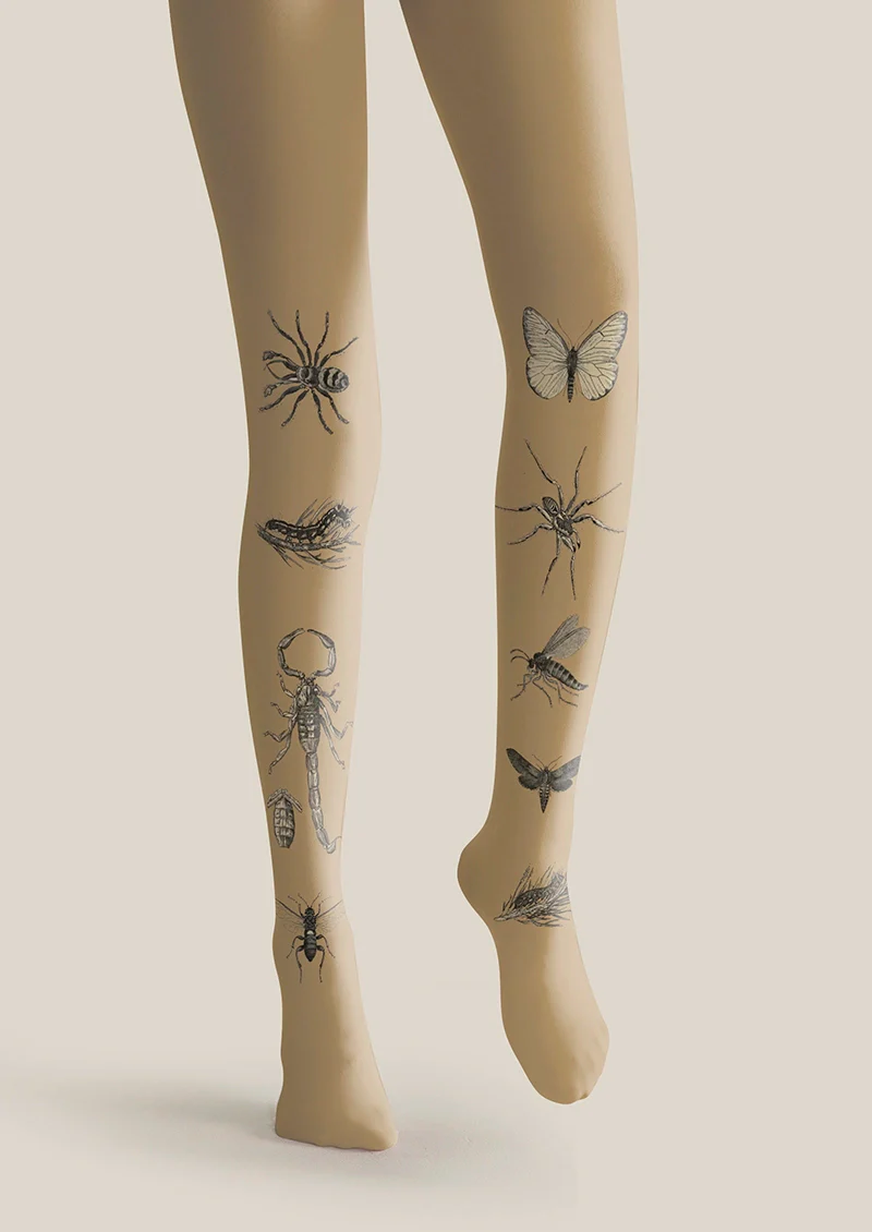 Viken Plan Insect Deconstruction Tights Hosiery Pantyhose - Image 3