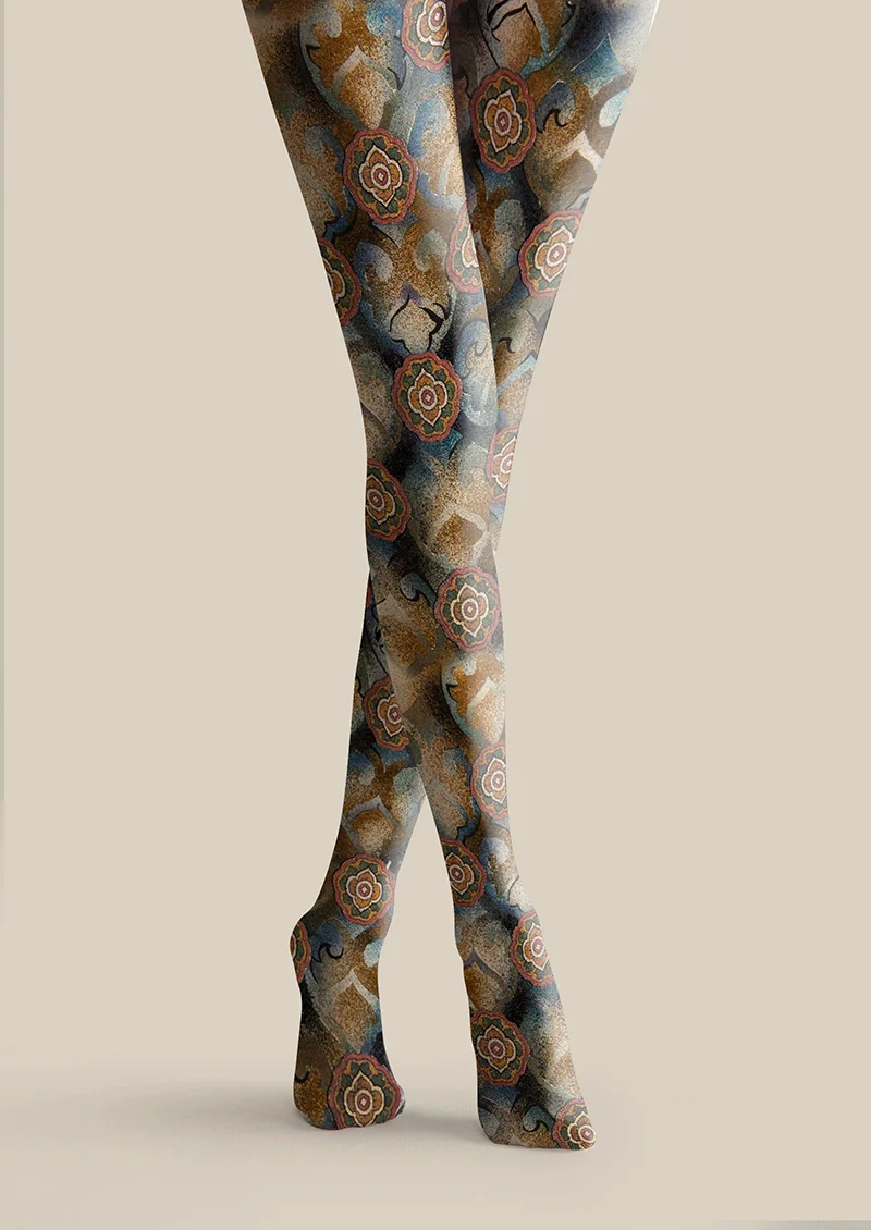 Viken Plan Lacquer Bloom Tights Hosiery Pantyhose - Image 3