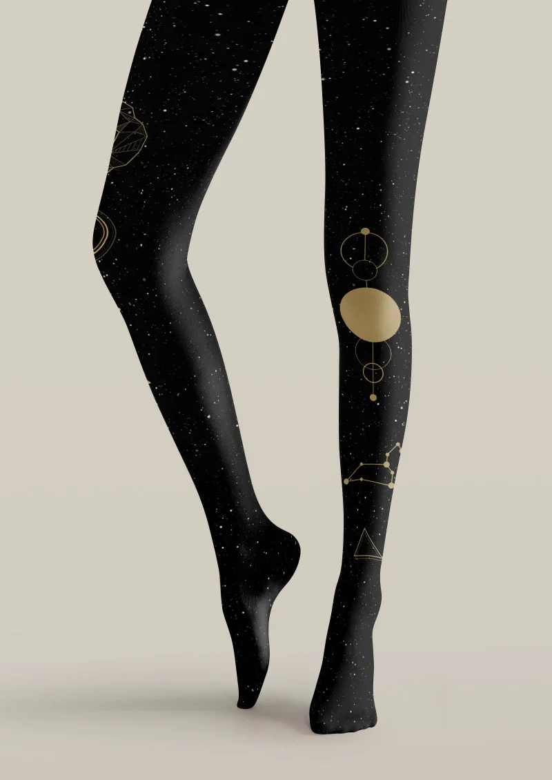 Viken Plan Leo Zodiac Tights Hosiery Pantyhose - Image 4