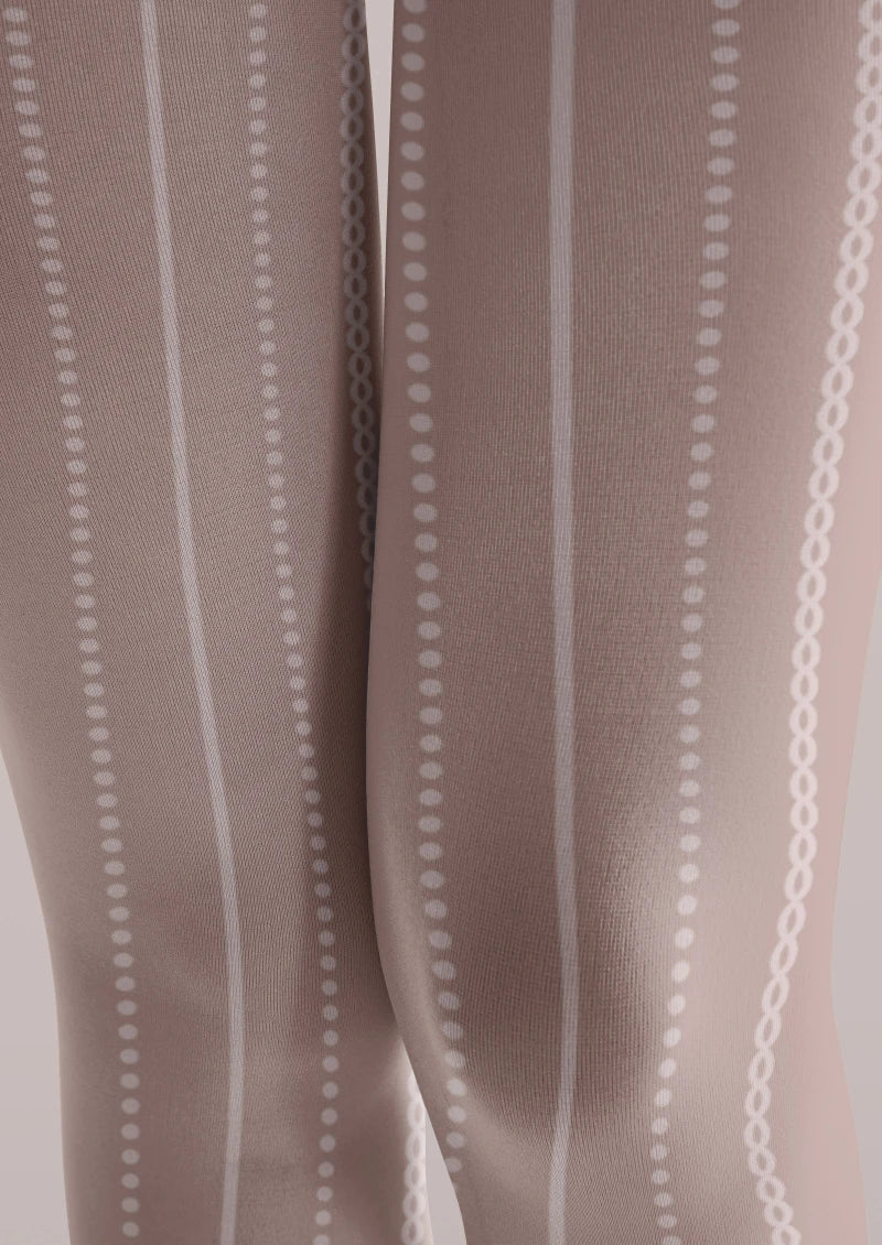 Viken Plan Light Pink Ribbed Tights Hosiery Pantyhose - Image 5