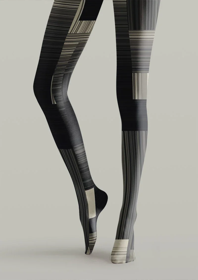Viken Plan Noir Circuit Tights Hosiery Pantyhose - Image 4