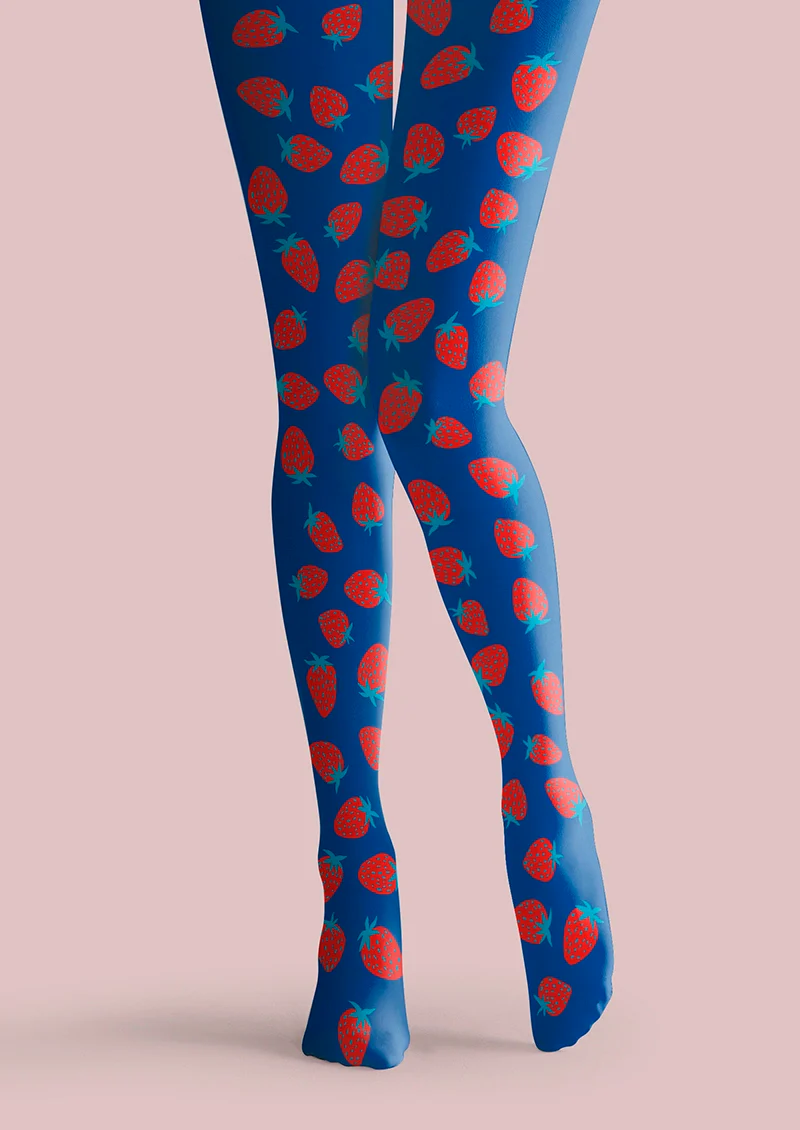 Viken Plan Strawberry polka dots Tights Hosiery Pantyhose - Image 3