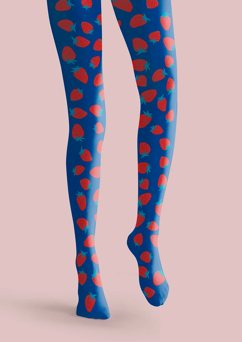 Viken Plan Strawberry polka dots Tights Hosiery Pantyhose - Image 4
