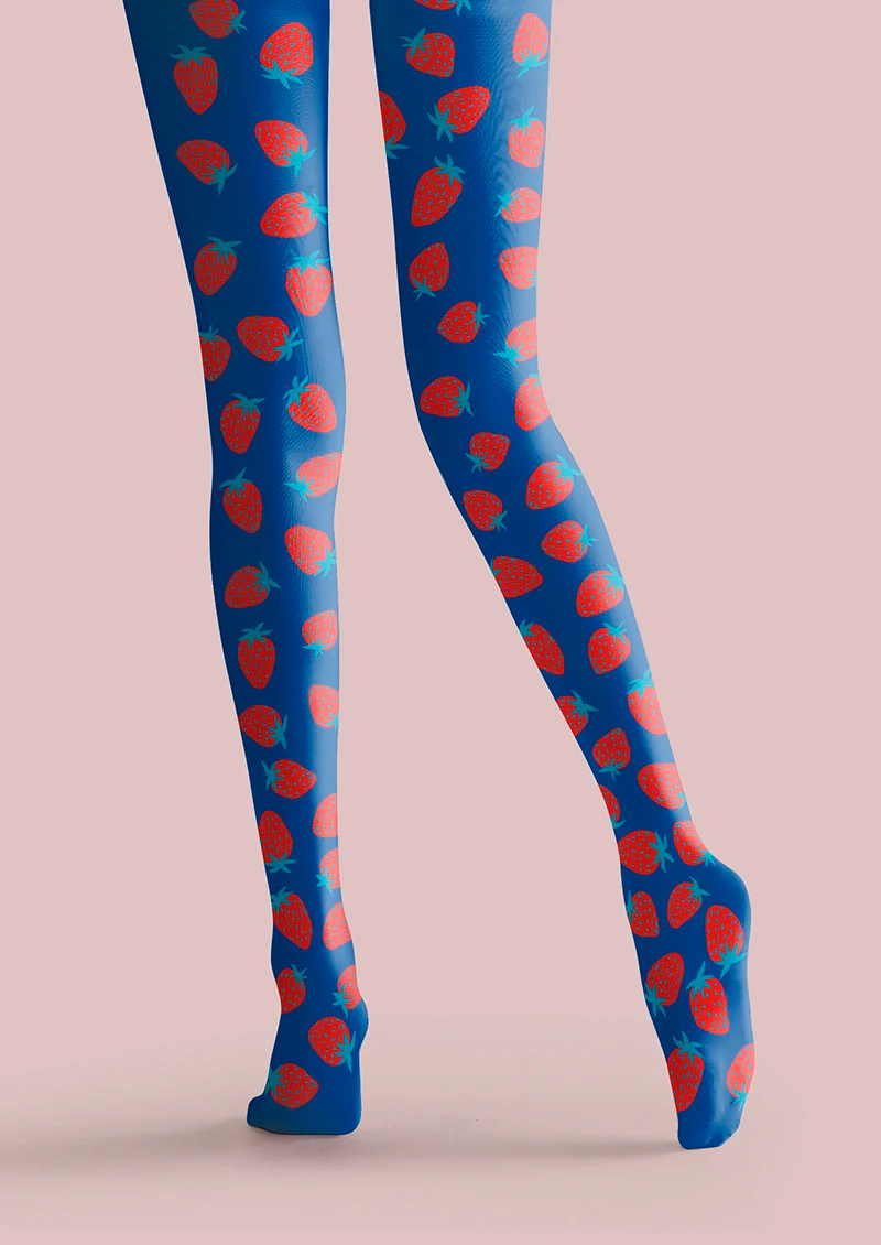 Viken Plan Strawberry polka dots Tights Hosiery Pantyhose - Image 5
